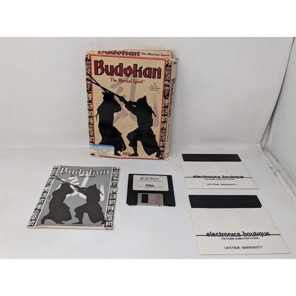 Budokan The Martial Spirit Big Box IBM PC Game MS-DOS 3.5" Vintage